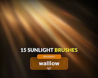 Weiche, subtile, realistische Photoshop-Pinsel für natürliches Sonnenlicht, Fotografie-Pinselset, digitale Pinsel für weiches Sonnenlicht, sanfte Sonnenstrahlen, Sonnenstrahlen