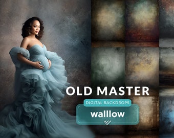 Old Master Background, Old master Digital backdrop, Grunge studio backdrop, Old master photoshop background, Digital Maternity Backdrop