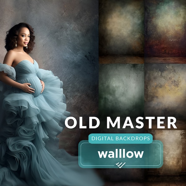 Old Master Background, Old master Digital backdrop, Grunge studio backdrop, Old master photoshop background, Digital Maternity Backdrop