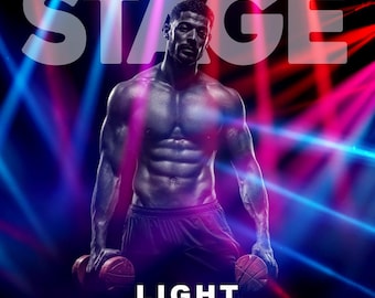 60 Stage Light Overlays PNG Bundle | Concert Lighting Effects | Spotlight Overlay | Neon Beam Glow Effects | Photoshop Photo Overlay Effect