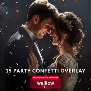Party confetti overlays PNG, Wedding confetti, Falling confetti Realistic Confetti, Gold foil confetti overlay Golden metallic confetti