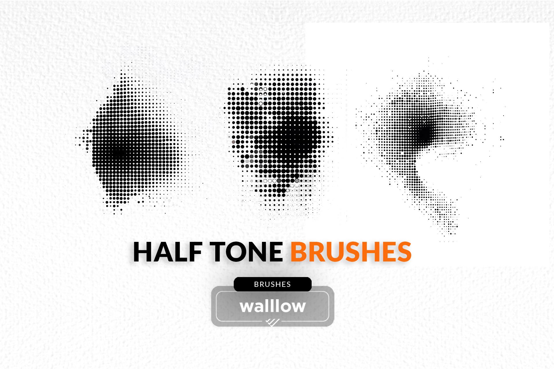 Halftone Brushes for Photoshop | Retro Pop Art Effects | High-quality ...