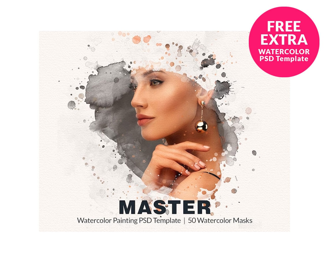 Watercolor Photoshop Action Bundle, Photoshop Watercolor Effect ...
