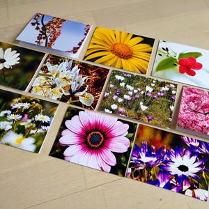 Grußkarten Set "Blühende Grüße" - 10 Stück Blumen- & Blütenmotive