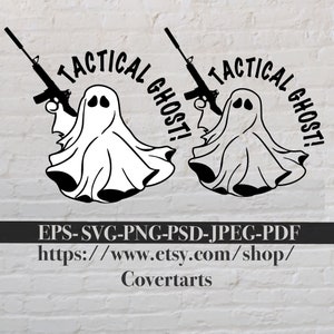 Fantôme tactique SVG, fichiers numériques Ghost, appel des amateurs de pistolet fantôme