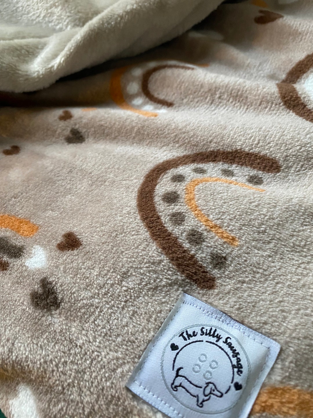 Silly Sausage Fleece Snuggle Sack Blanket Dogs Cats Pets Rust Etsy