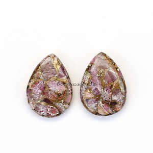 Natürliche Rosa Rubin Kupfer Edelstein 12 x 16 mm Birnenform Glatte Briolette für kalibrierte Halbedelstein, für Schmuck Anhänger machen 1 Stk