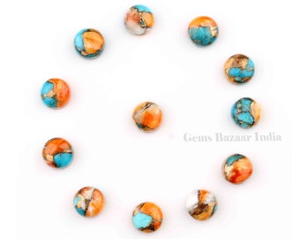 Mohave Kupfer Auster Türkis Runde Form 6 mm-18 mm Cabochons Edelstein |