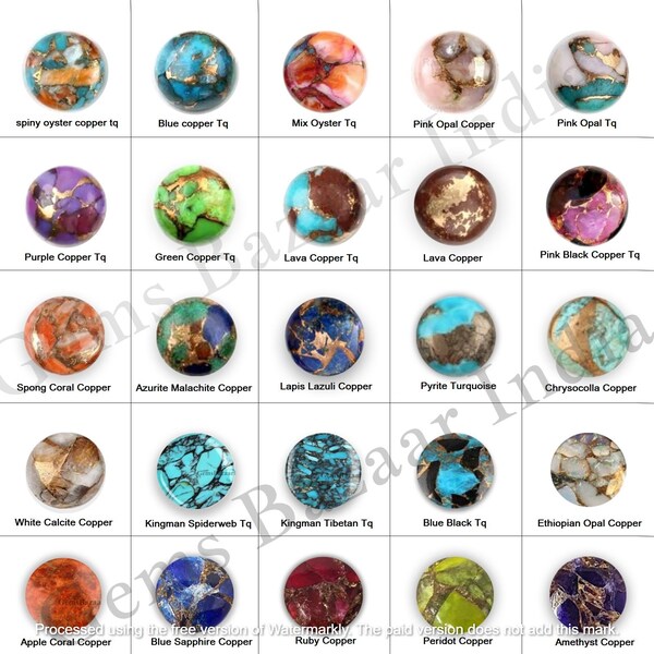 Wholesale 25mm Round Cabochon CAB Flatback Semi-precious Gemstone Save $ In Bulk - Foto 9