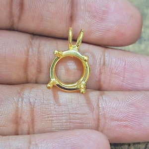 Dije de cesta en blanco de plata de ley 925 de 5 mm a 20 mm con engaste de bisel para piedras preciosas, colgante de recuerdo, todos los tamaños están disponibles sin cadena