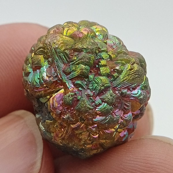 17 Grams Dashing Rainbow Pyrite Crystal Cluster Crystal, Minerals, Crystal, Measuring21*20*19 mm Natural Rainbow Multi Shades Pyrite Crystal