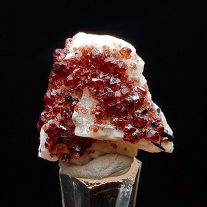 5.6 Grams Natural Red Spessartine Garnet Cluster Specimen Measuring 22*22*12 mm Garnet Specimen, Natural Garnet ,Spessartine , From Pakistan