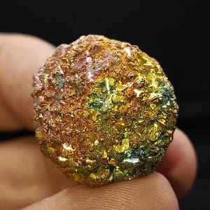 25 GM Amazing Natural Rainbow Pyrite Crystal Cluster, Crystal, Minerals, Crystal, Size29*22*20mm Natural Rainbow Multi Shades Pyrite Crystal