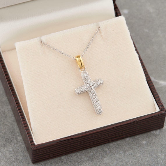 Cross Necklace | Gold Cross Necklace | Diamond Cross Chain – Gorge Malorge