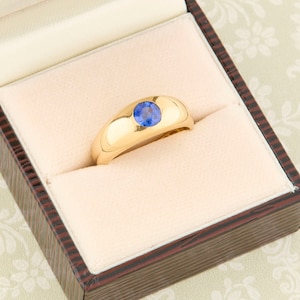 Sapphire Gypsy Ring - Etsy