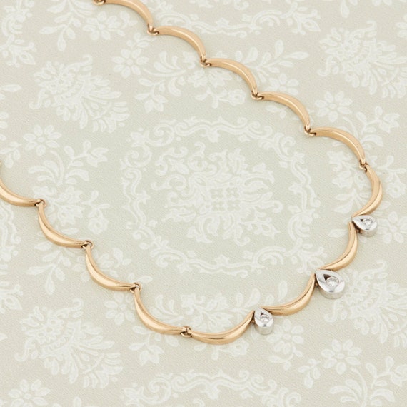 9ct Gold Triple Teardrop Diamond Necklace Solid 9k Gold Diamond Choker Necklace Short Diamond Necklace Diamond Pendant Necklace Etsy