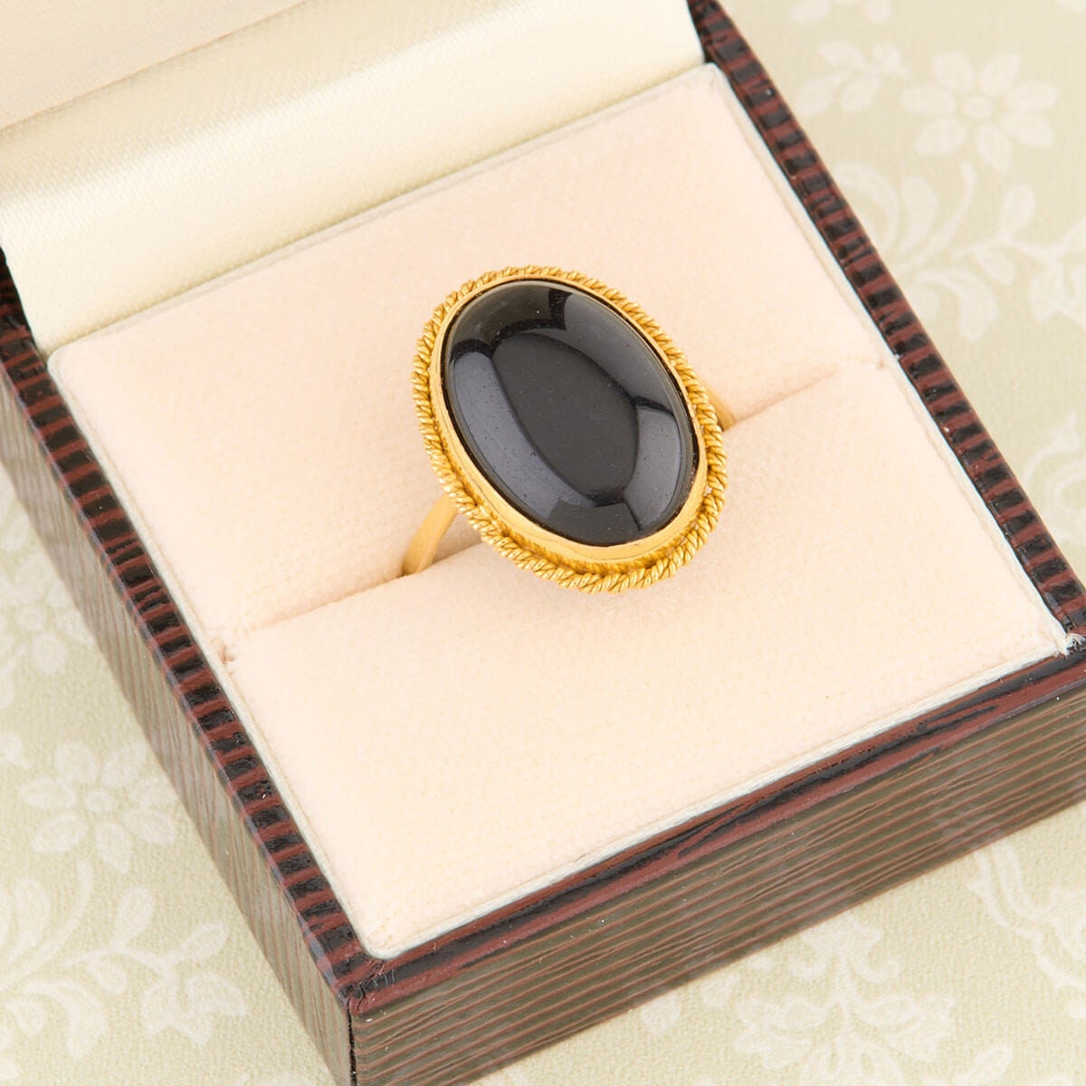 21ct Gold Onyx Dress Ring - Etsy 21ct Gold Onyx Dress Ring - Etsy