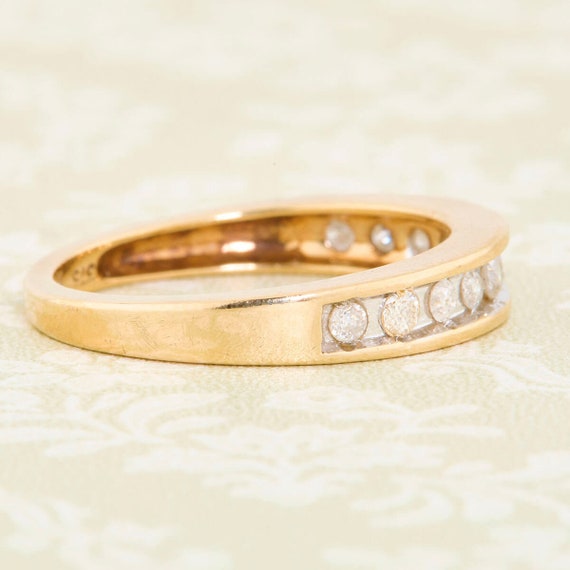 9ct Gold Diamond Channel Set Eternity Ring - image 4
