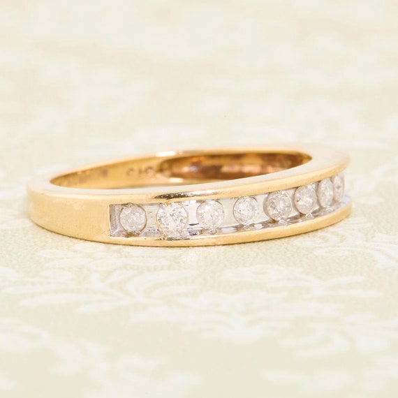 9ct Gold Diamond Channel Set Eternity Ring - image 1