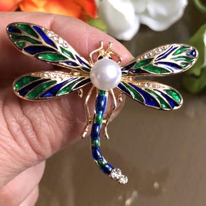 Libelle Brosche Pin oder Anhänger, Kleine Libelle Schmuck, Libelle Schmuck, Libelle Geschenk