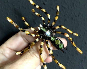 Broche de araña, joyería de araña grande, joyería de araña, regalo de araña, pin de broche de araña