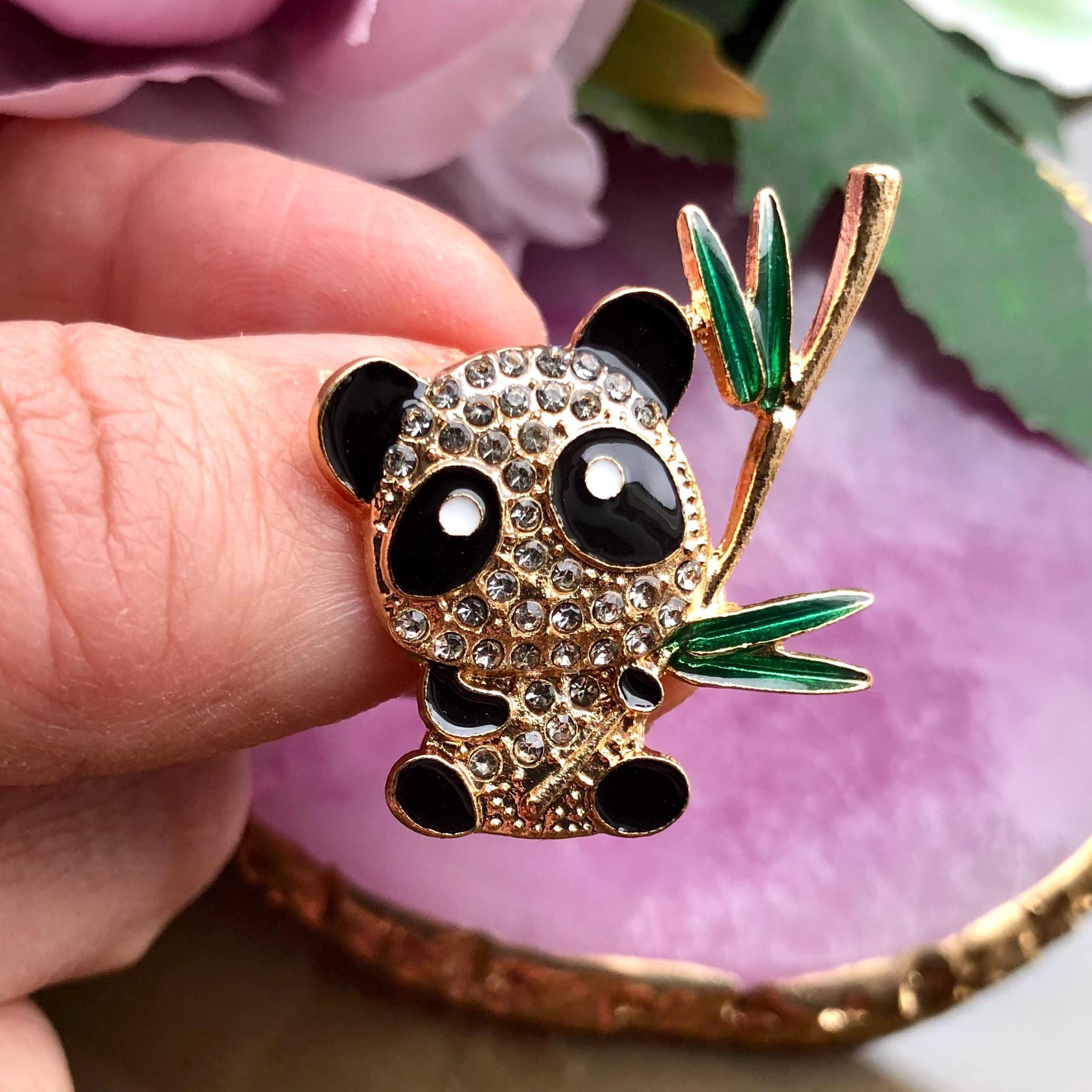 Panda Brooch - Etsy