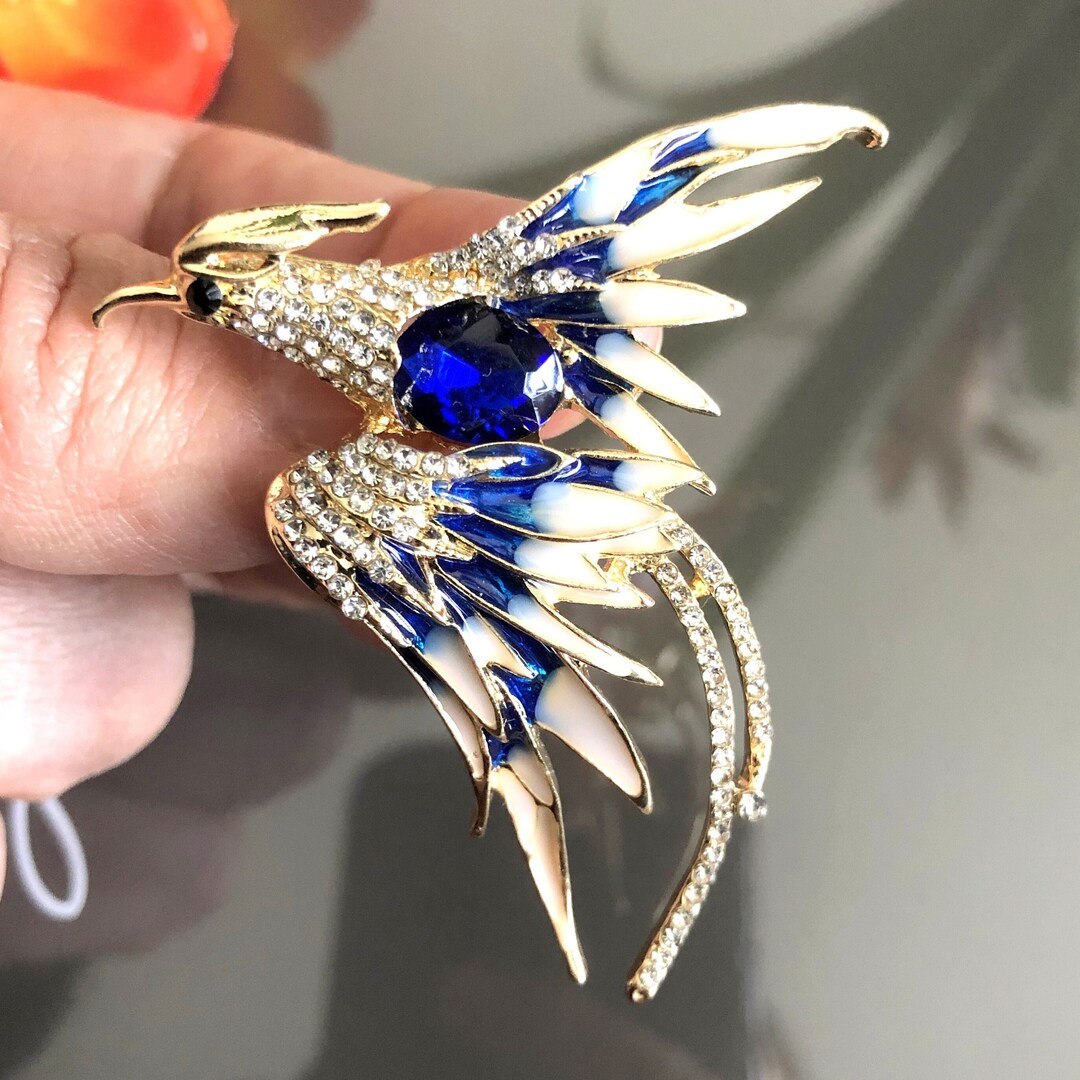 Bird Brooch Pin or Pendant, Enamel Rhinestone Bird Jewelry, Costume Jewelry for Men or Women, Vintage Style Brooch - Etsy Bird Brooch Pin or Pendant, Enamel Rhinestone Bird Jewelry, Costume Jewelry for Men or Women, Vintage Style Brooch - Etsy