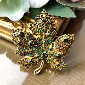 Ahornblatt Brosche, Blatt Brosche, Ahornblatt Brosche, grünes Blatt Schmuck Brosche, Blatt Schmuck, Blatt Brosche, Blatt Schalnadel