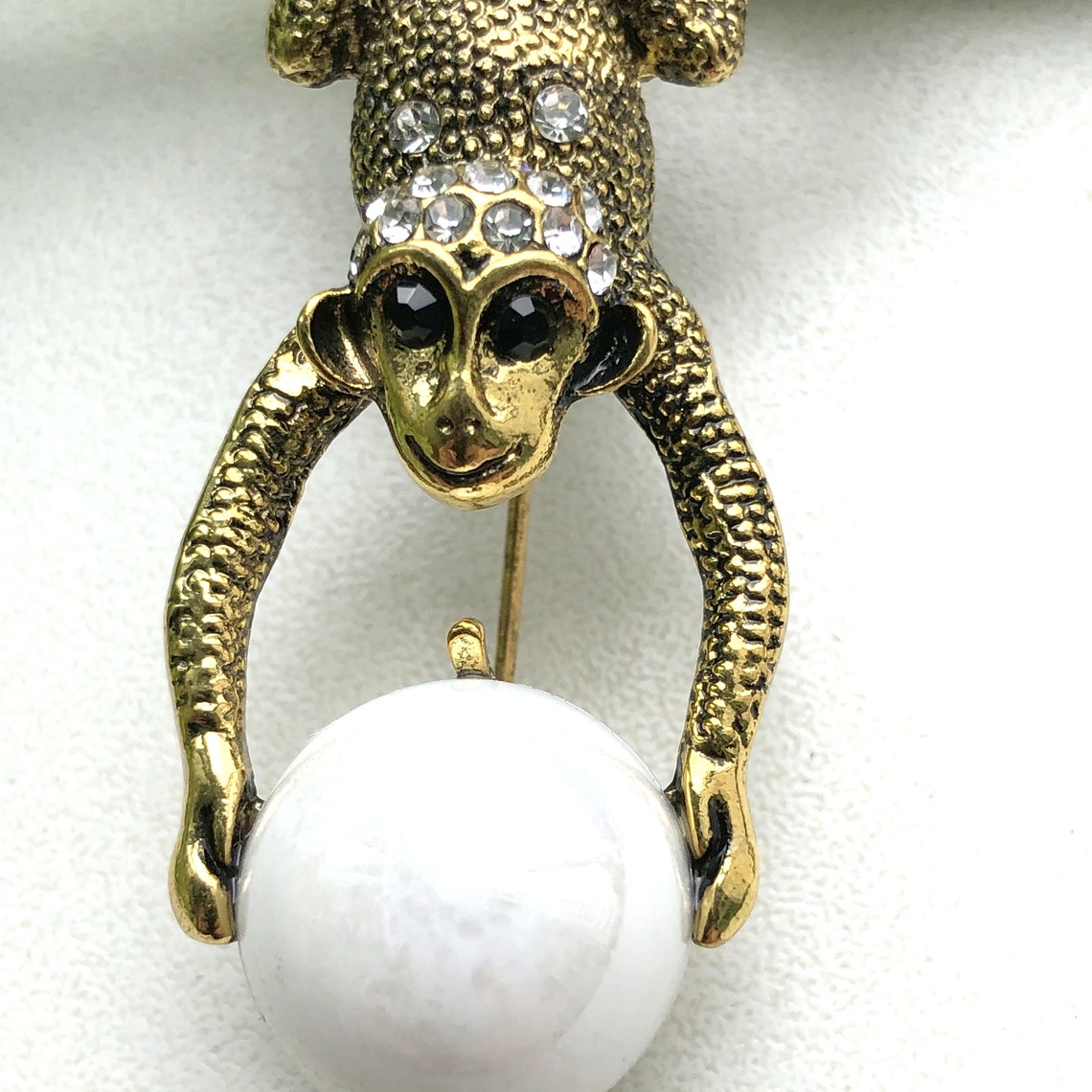 Monkey Brooch Vintage Jewelry Vintage Brooch Monkey Etsy