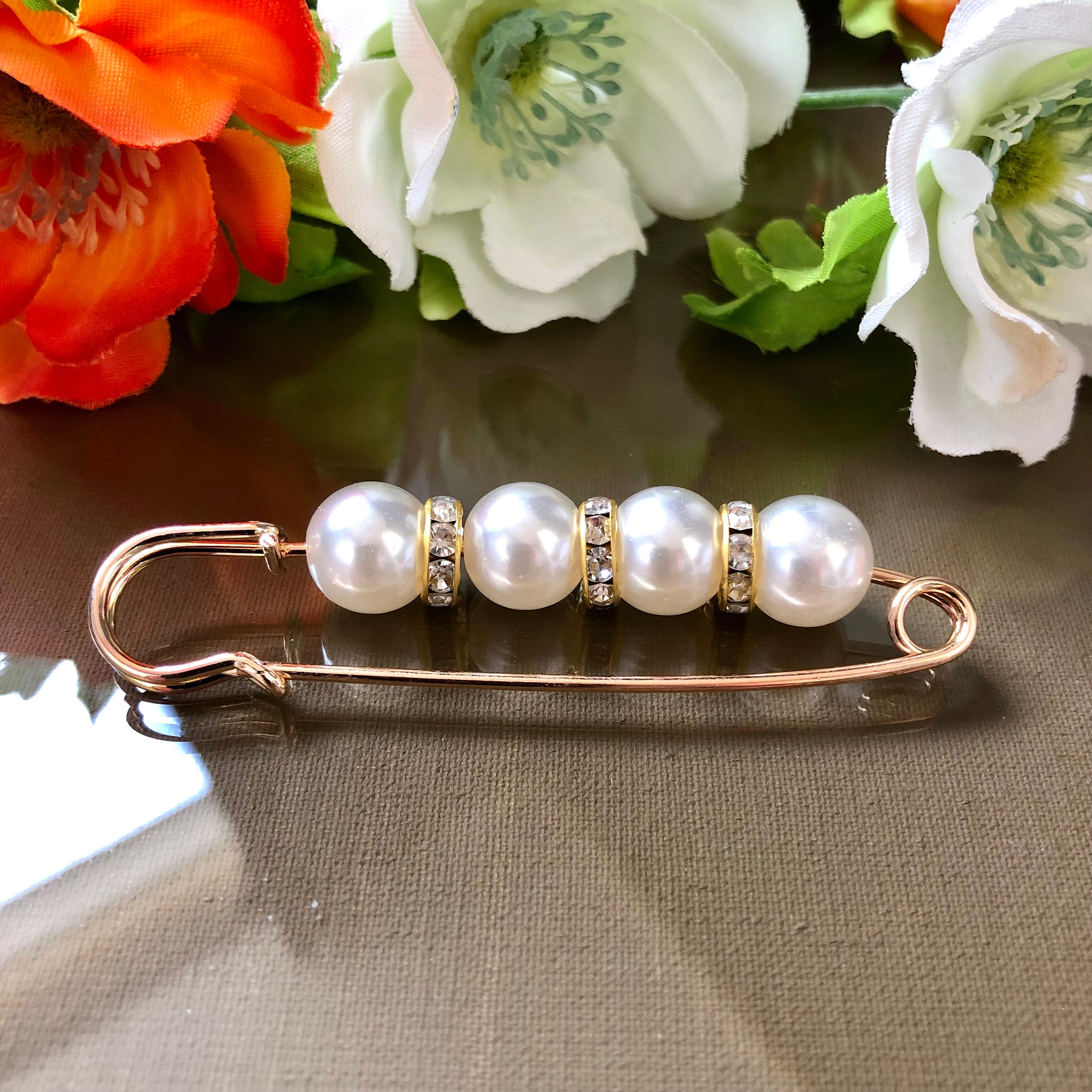 Broche En Perles, Serre-taille Pour Pantalon, épingle à