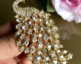 Broche paon émallée vntage - Etsy France