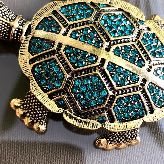 Broche Ancienne En Forme De Tortue – Bijou Vintage Unique, Pleine De Charme !