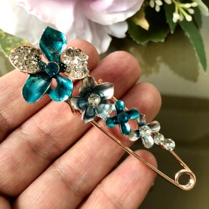 Große Sicherheitsnadel, Emaille Brosche, Vintage Stil Schmuck, Vintage Stil Sicherheitsnadel, Geschenk