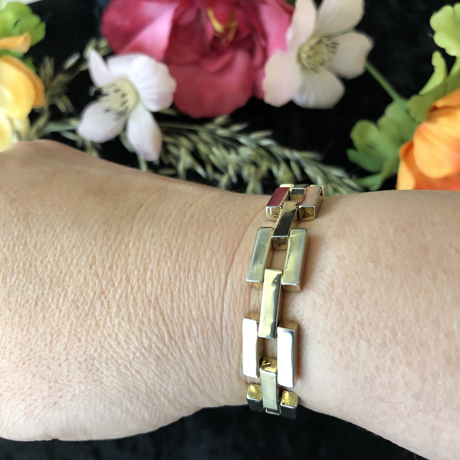 Gold Plated Vintage Bracelet 18K.RGP Etsy