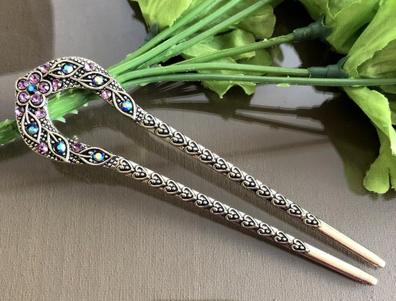 Vintage Crystal & Stone Hair Stick Vintage Crystal & Stone Hair Stick | eBay main image 3