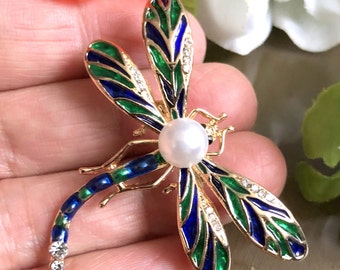 Dragonfly Brooch Pin or Pendant, Small Dragonfly Jewellery, Dragonfly Jewelry, Dragonfly Gift