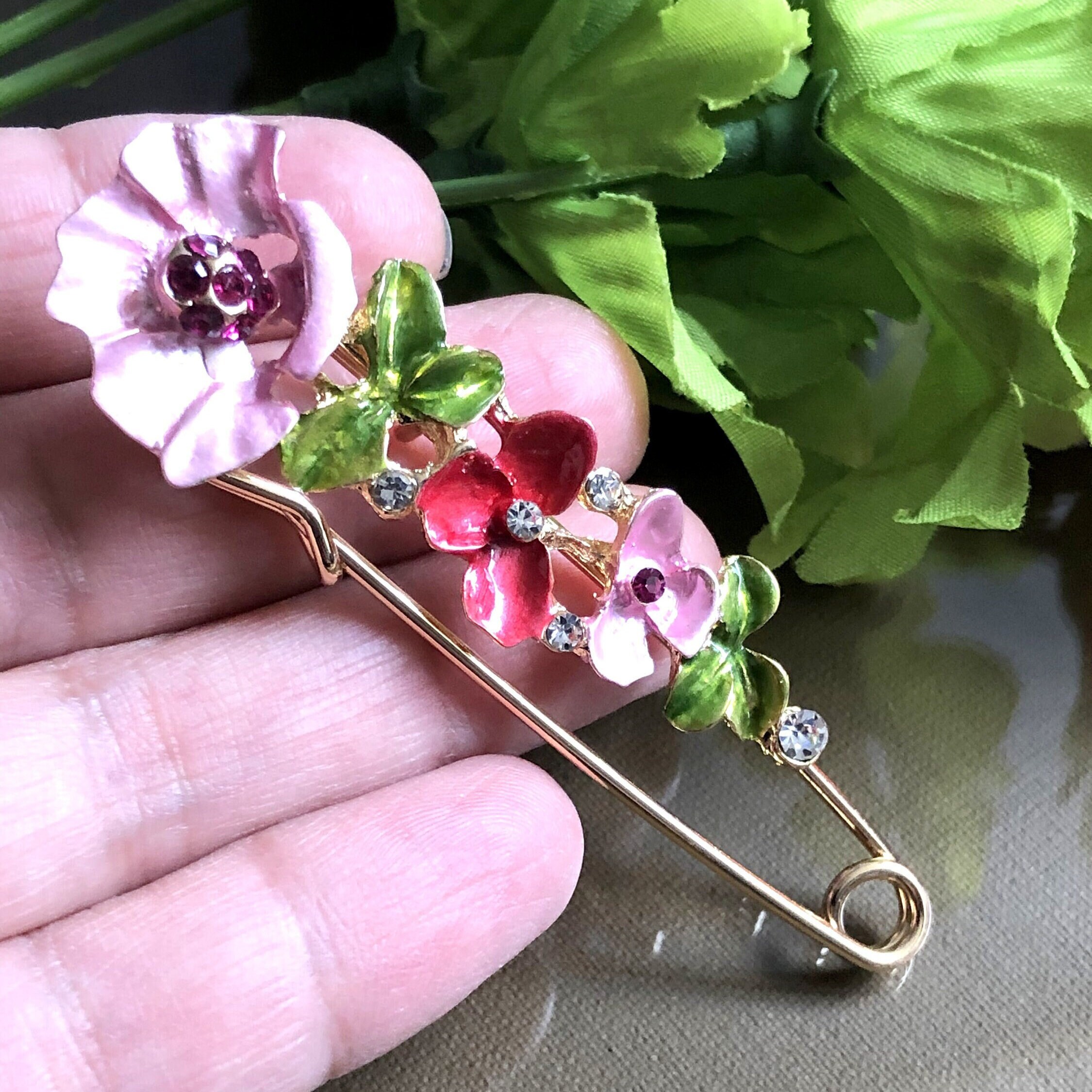 Jeweled Safety Pins Etsy Canada