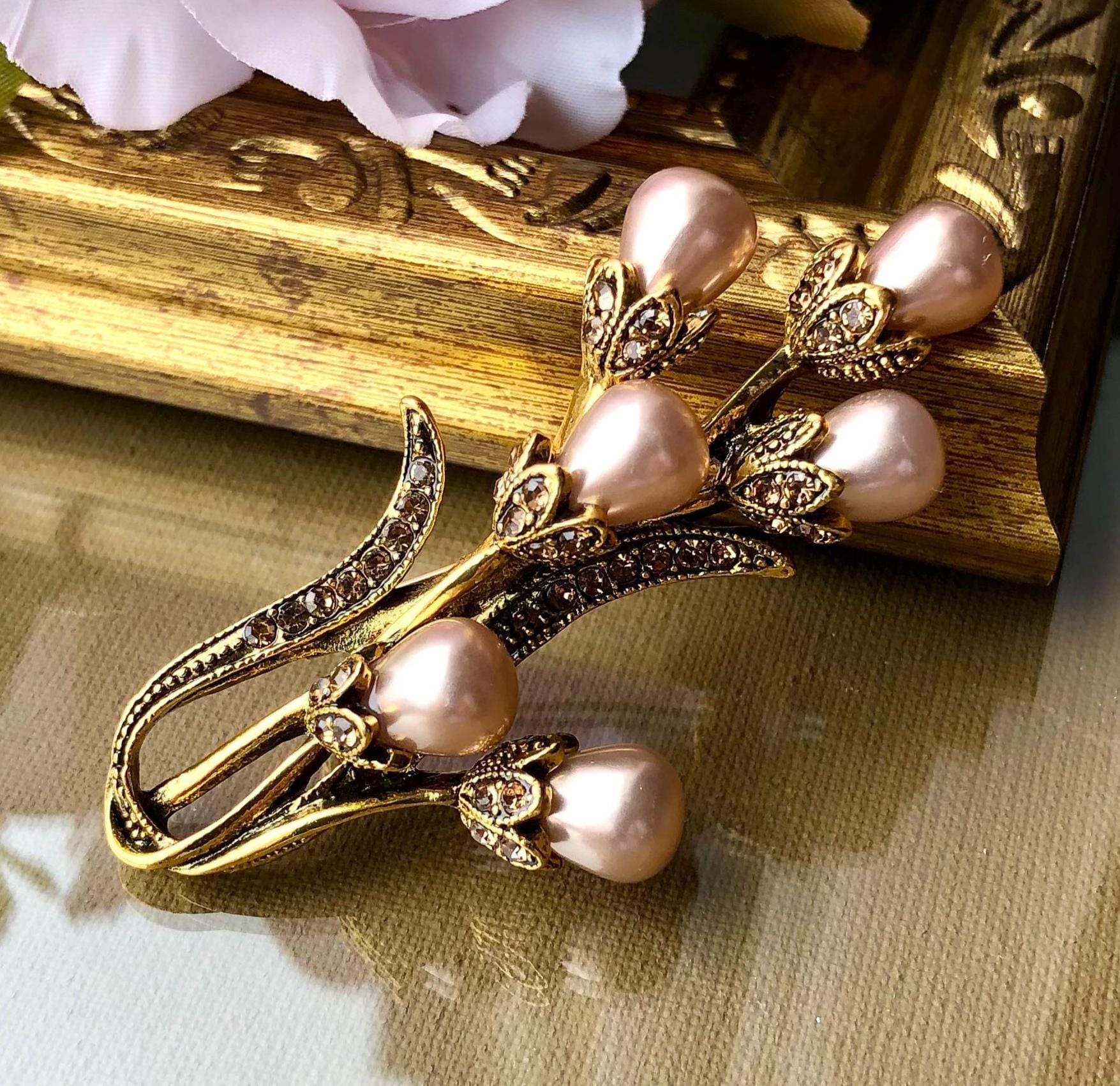 Broche étoile Vintage LANCOME - Métal Doré - Créateur