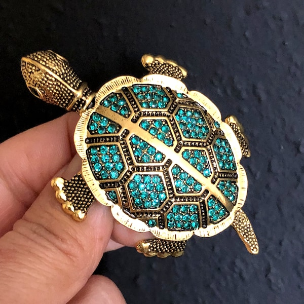 Große Schildkröte Brosche oder Anhänger, Schildkröte Brosche Pin, Schildkröte Brosche, Schildkröte Geschenk, Schildkröte Schmuck, Schildkröte Schmuck, Schildkröte Geschenk