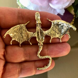 MANZHEN Delicate Mix Color Rhinestone Dragon Brooch Pin - Alloy Crystal For Shirts & Jackets - View #9