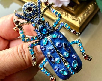 MAYIYAHO Spille Con Scarabeo Smaltato Per Donna Uomo Moda Carina Spilla Insetto Insetto Spille 2 Colori Accessori Per Abbigliamento In Stile Classico Regalo