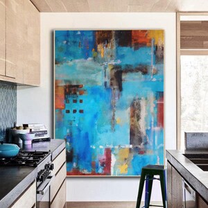 Extra Large Wall Art / Abstract Painting / Colorful painting / Rainbow Painting / Large Canvas Art / Paintings On Canvas