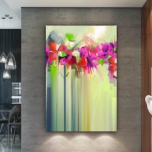 Extra Large Flowers Painting / Flowers Oil painting / Large Original Abstract Oil Painting / Contemporary Art / Oversize Large Wall Art