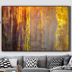 Sunset Painting / Large Original Abstract Oil Painting / Extra Large Wall Art / Landscape Painting / Oversize Oil Painting / Modern Art