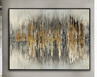 Abstract Painting Original Gold Leaf Painting Contemporary Art Painting Canvas Painting Original Room Art Wall Painting For Living Room