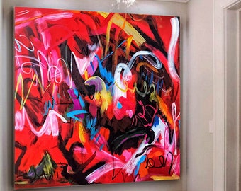Large Original Abstract Oil Painting / Contemporary Art / Hand-painted Large Wall Art Decor/ Extra Large Oil painting / Large Canvas Art