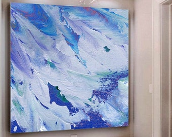 Oversize Painting / Seascape Painting / Large Original Abstract Painting / Landscape Painting / Sunset Painting / Ocean Painting for Office