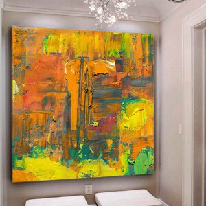 Blooming Garden Painting / Oversize Abstract Painting / Landscape Painting / Large Original Abstract Art / Colorful Canvas Art / Nature Art