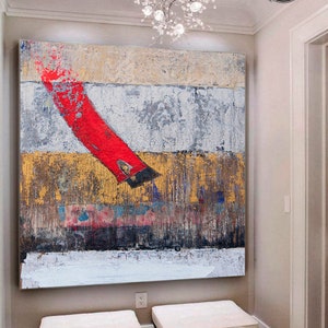 Large Painting On Canvas Original Wall Art Beige Painting White Painting Contemporary Art Original Painting Canvas Abstract Room Decor