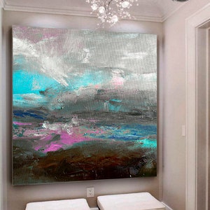 Extra Large Wall Art / Large Original Abstract Painting / Gray painting / Silver Painting / Large Canvas Art / Paintings On Canvas